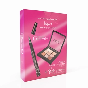 Gosh Intense Eyeliner Pen 01 Black   Free Eyedentity 006 Be Harmless