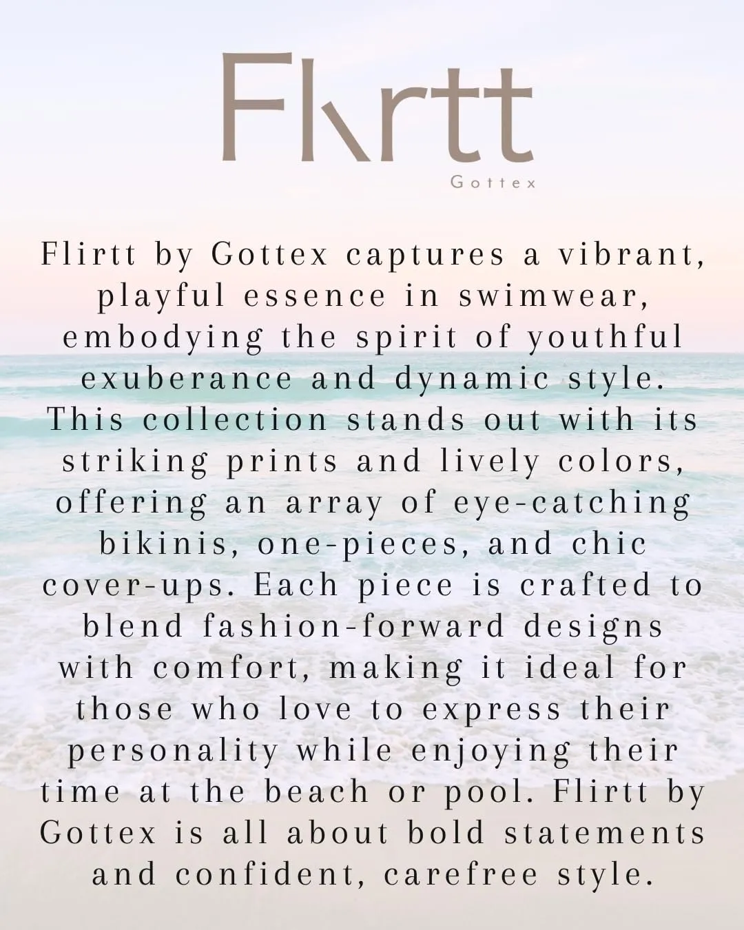 Gottex Flirtt Multicolor Brown Women’s Floral Underwire Bikini Bra with String Bow and Adjustable Straps Swim Essential