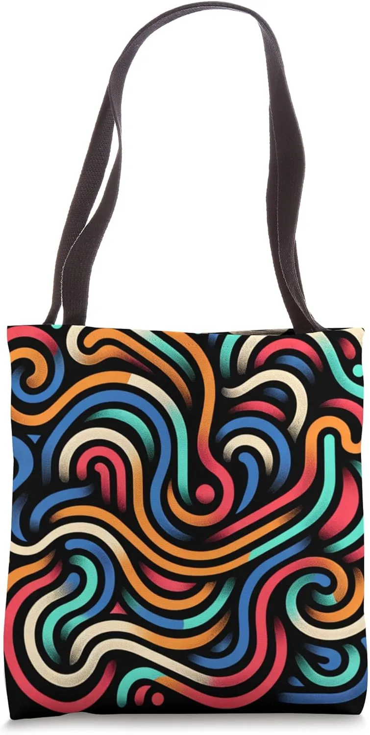 Groovy Squiggles: Gettin' Wavy Tote Bag