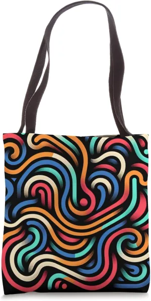 Groovy Squiggles: Gettin' Wavy Tote Bag