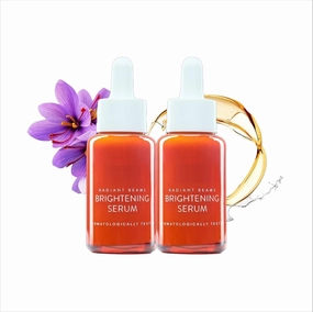 GT Radiant Beams Face Brightening Serum, 30 ML | Niacinamide, Alpha Arbutin Saffron Serum for Glowing Skin | Soothes Skin Texture | Vegan & Cruelty Free (Pack of 2)