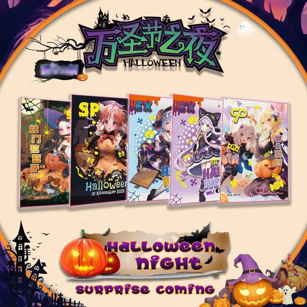 Halloween Night - 1 Box, MEIKA Series TCG Anime Girl Cards Collection (WSJZY)