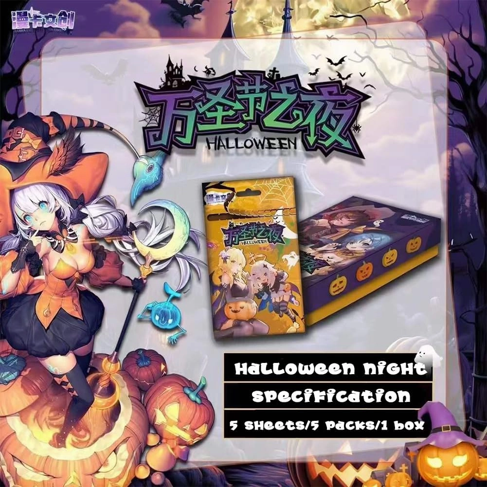 Halloween Night - 1 Box, MEIKA Series TCG Anime Girl Cards Collection (WSJZY)