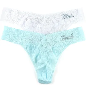 hanky panky, Bride & Mrs. Original Rise Thong Box Set, One Size (4-14)