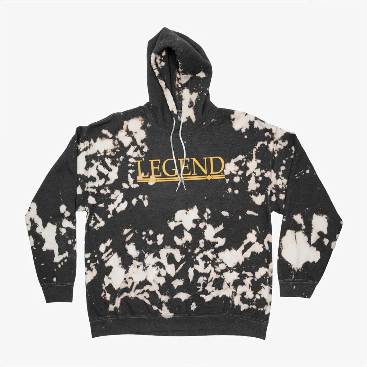 Hard Rock Unisex Bob Marley Hoodie Bleach Washed Black