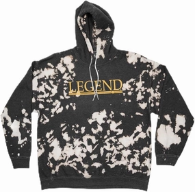 Hard Rock Unisex Bob Marley Hoodie Bleach Washed Black