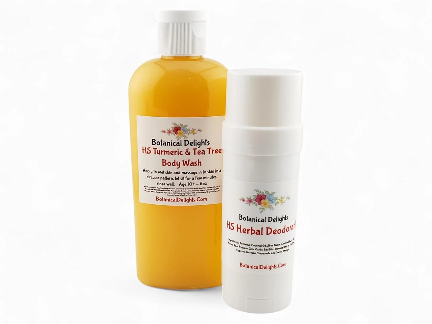 Hidradenitis Suppurativa HS Turmeric & Tea Tree Body Wash and Deodorant - Eases discomfort and odor from hidradenitis suppurativa