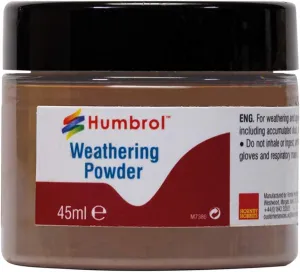 Humbrol AV0019 Weathering Powder Dark Rust - 45ml Weathering Powders