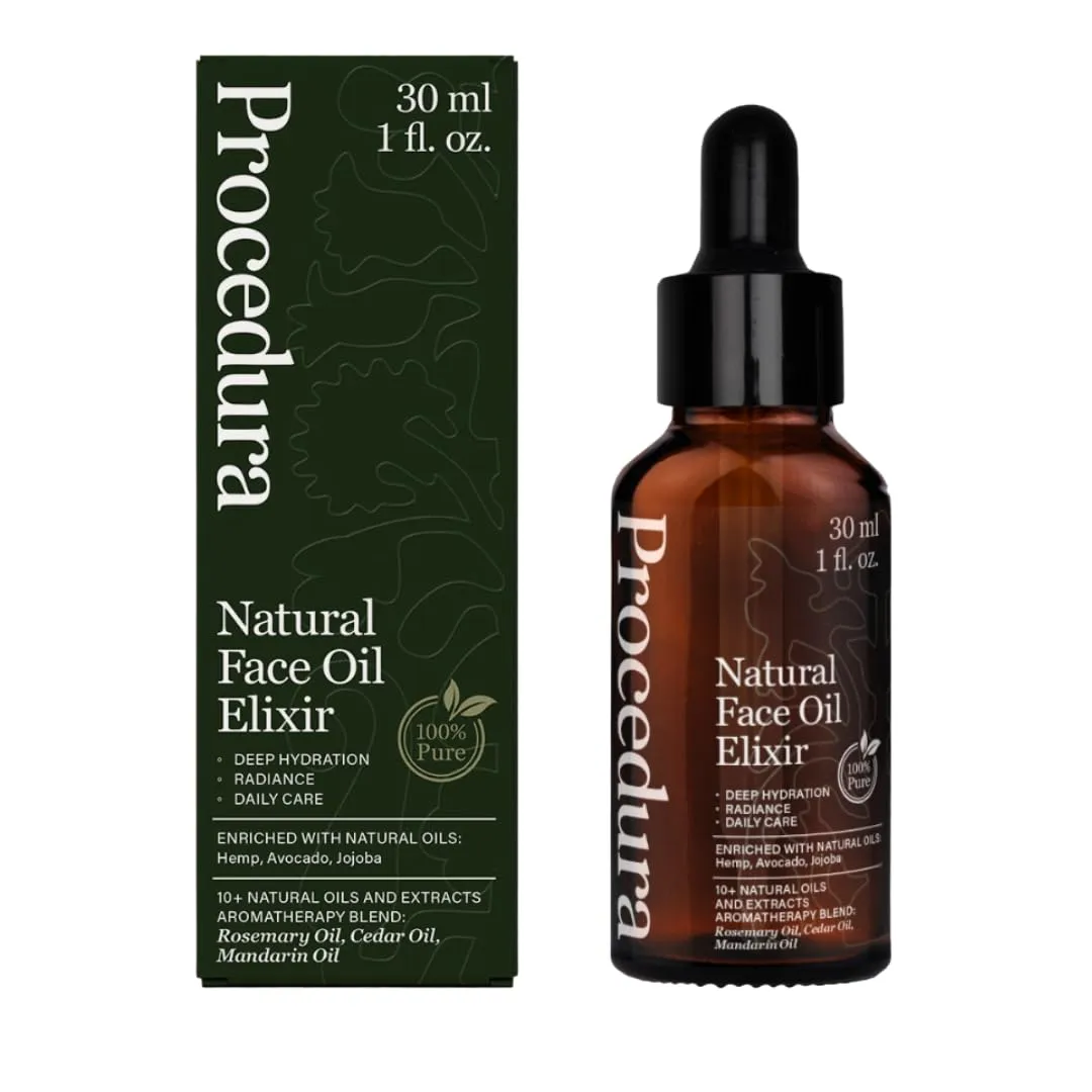 Hydrating Face Oil for Sensitive Skin-100% Natural Anti-Aging Facial Oil with Hemp Seed, Squalane, Jojoba & Vitamin E, Cold Pressed Moisturizer for Dry Skin & Gua Sha. Face Oil For Women-Men(1 fl oz)