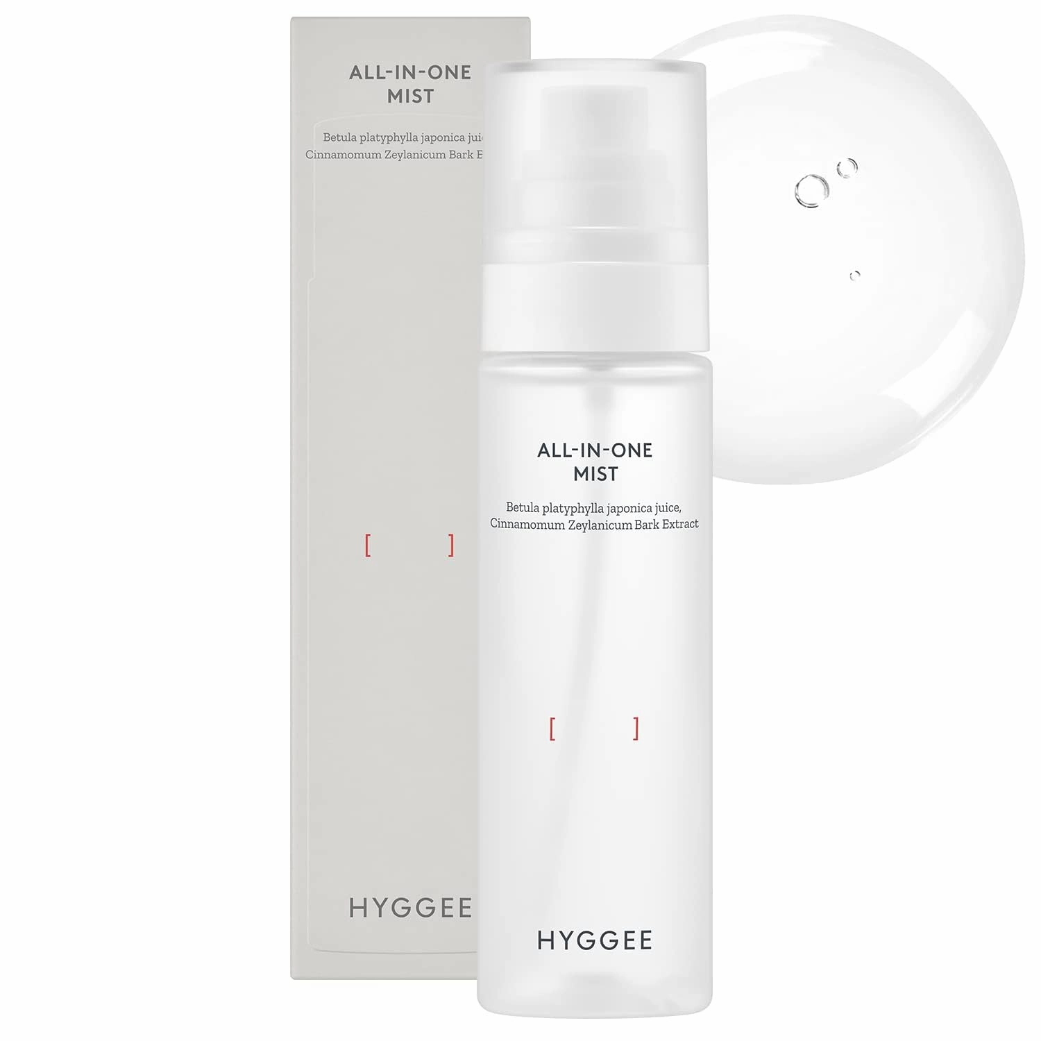 HYGGEE All in One Mist - Hydrating & Soothing Face Essence Spray for All Skin Types - Probiotics & Birch Sap Extract - Oil Control Gas Free Mist - Skin Irritation Free, 3.38 fl.oz.
