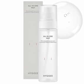HYGGEE All in One Mist - Hydrating & Soothing Face Essence Spray for All Skin Types - Probiotics & Birch Sap Extract - Oil Control Gas Free Mist - Skin Irritation Free, 3.38 fl.oz.
