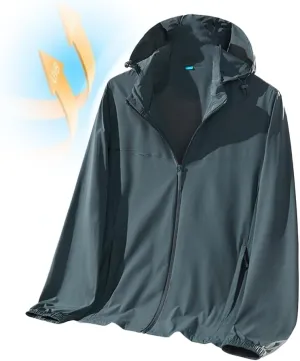 Ice Silk Sunscreen SPF50 Rash Guard Shirts Men's Outdoor Fishing Clothes Skin Coat Summer Lightweight UV Sun-Protection