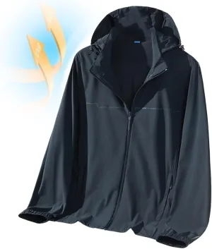 Ice Silk Sunscreen SPF50 Rash Guard Shirts Men's Outdoor Fishing Clothes Skin Coat Summer Lightweight UV Sun-Protection