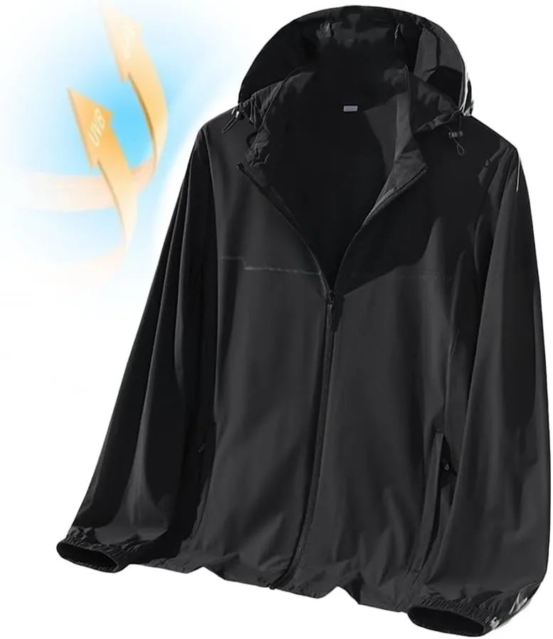 Ice Silk Sunscreen SPF50 Rash Guard Shirts Men's Outdoor Fishing Clothes Skin Coat Summer Lightweight UV Sun-Protection