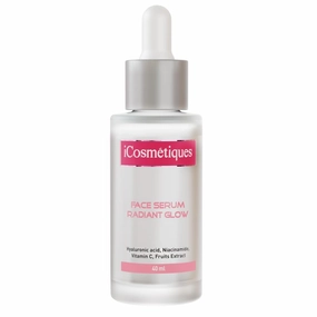 iCosmetiques Radiant Glow Face Serum |Vitamin C, Niacinamide, Hyaluronic Acid & Fruit Extract |Controls Oxidative Damage |Infused with Himalayan Glacial Water |Unisex Advance Care Formula |40ml