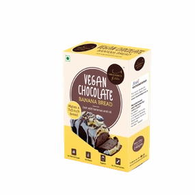 INDULGENCE Vegan Chocolate Banana Bread - 240 Gms (No Maida)