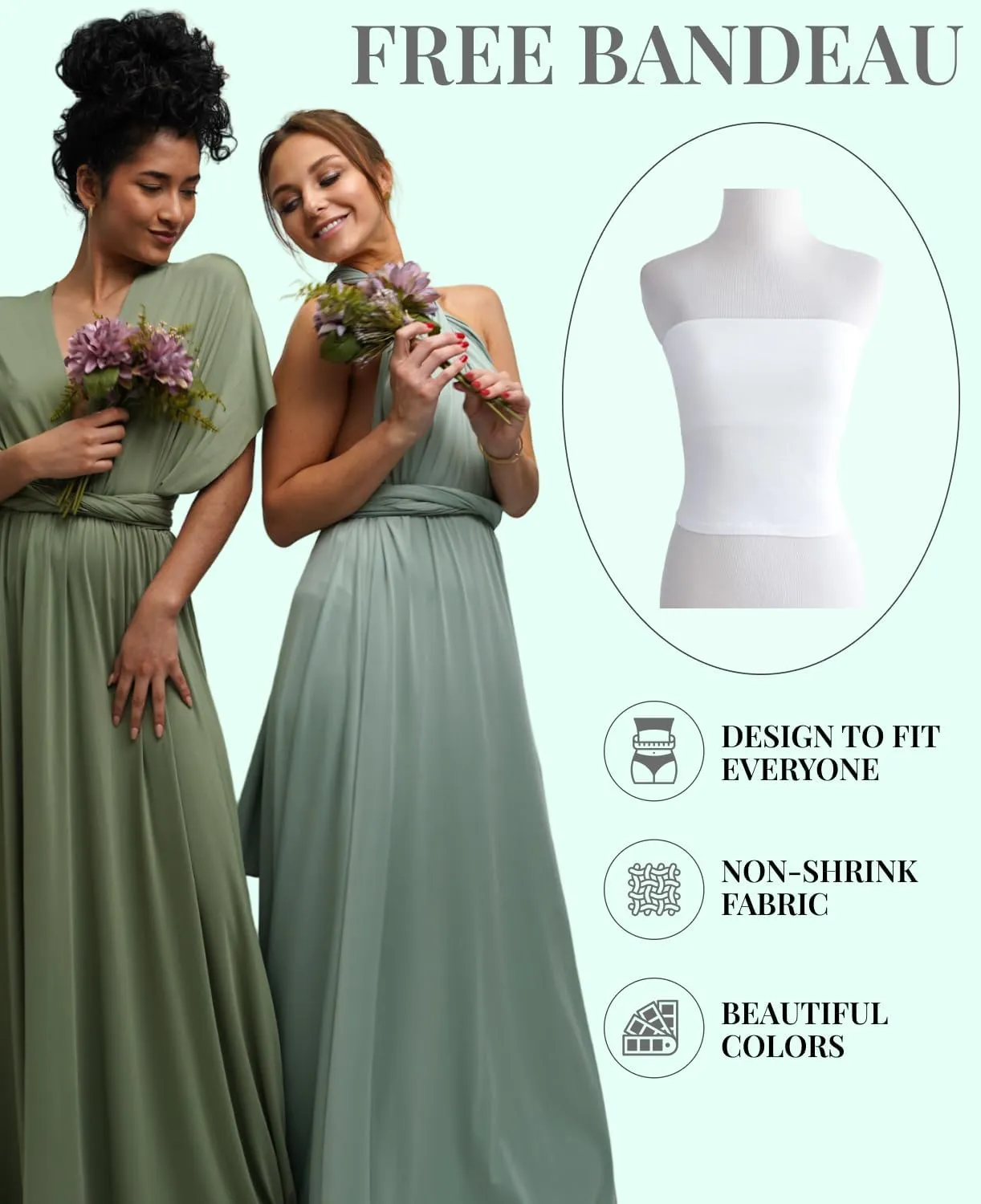 Infinity Dresses for Bridesmaids - Maternity & Christmas Dress - Bridesmaid Dress for Wedding