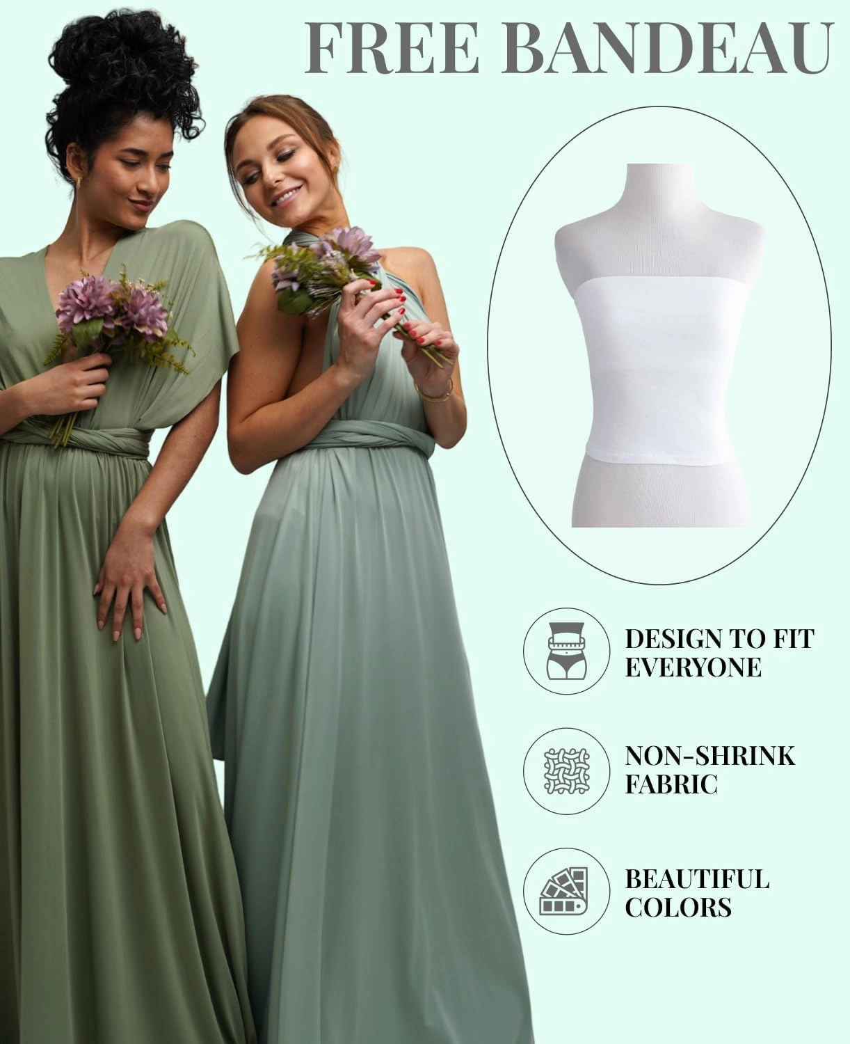 Infinity Dresses for Bridesmaids - Maternity & Christmas Dress - Bridesmaid Dress for Wedding