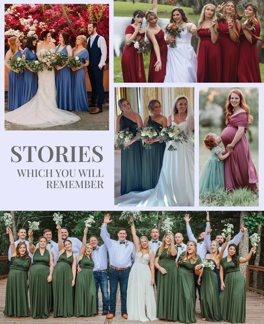 Infinity Dresses for Bridesmaids - Maternity & Christmas Dress - Bridesmaid Dress for Wedding