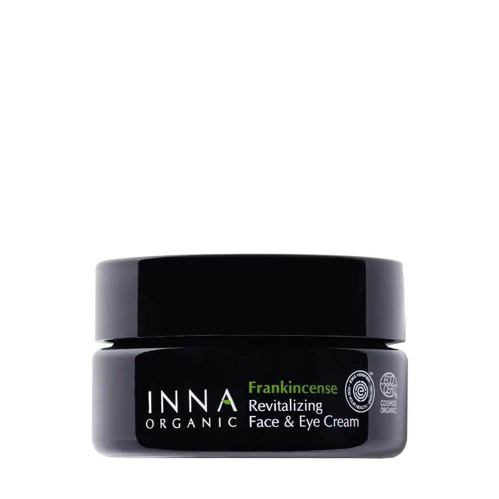 INNA ORGANIC Rejuvenating Face Cream, Anti-aging, Wrinkle Care, Fine Lines & Tightening, EWG & COSMOS Certified | Frankincense Essential Oils Infused Skin Care | Luxury Clean Beauty