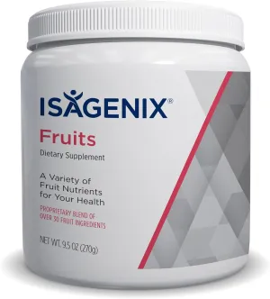 Isagenix Fruits - Phytonutrient & Superfruits Drink Mix - Health Support Supplement Powder with Apple, Acai Berry & Peach - 270 Grams (30 Servings)