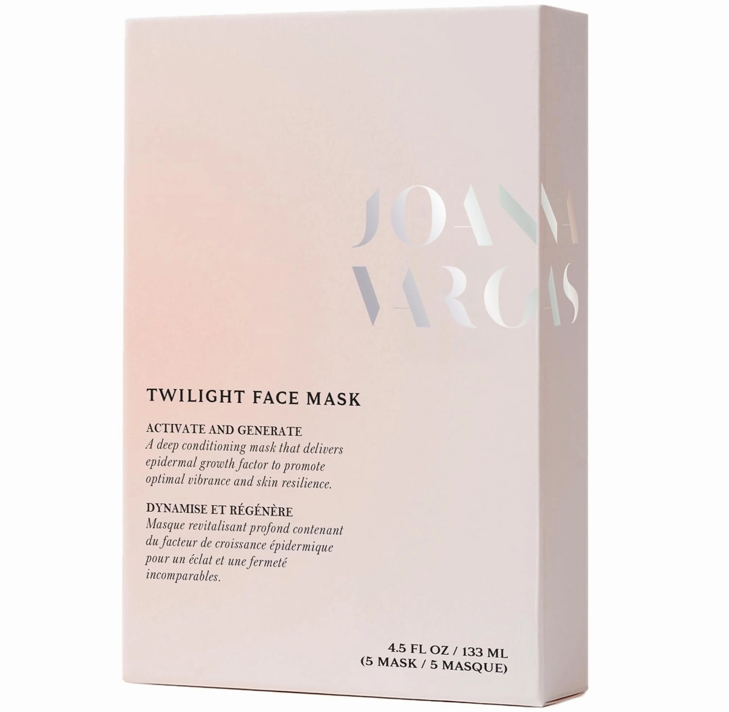 Joanna Vargas Twilight Face Mask - Hydrating Face Masks with Epidermal Growth Factor & Niacinamide - Soothing Facial Masks for Women - Repairing Sheet Mask for Enhanced Skin Barrier - 5 Sheets