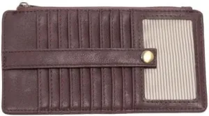 Joy Susan Women's Fashion Accessory New Kara Mini Wallet - Dark Plum