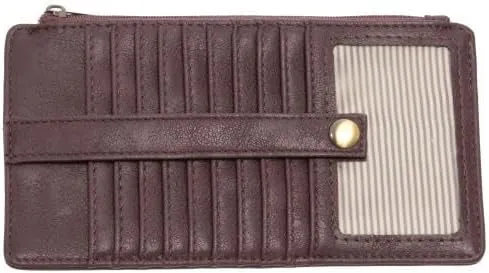 Joy Susan Women's Fashion Accessory New Kara Mini Wallet - Dark Plum