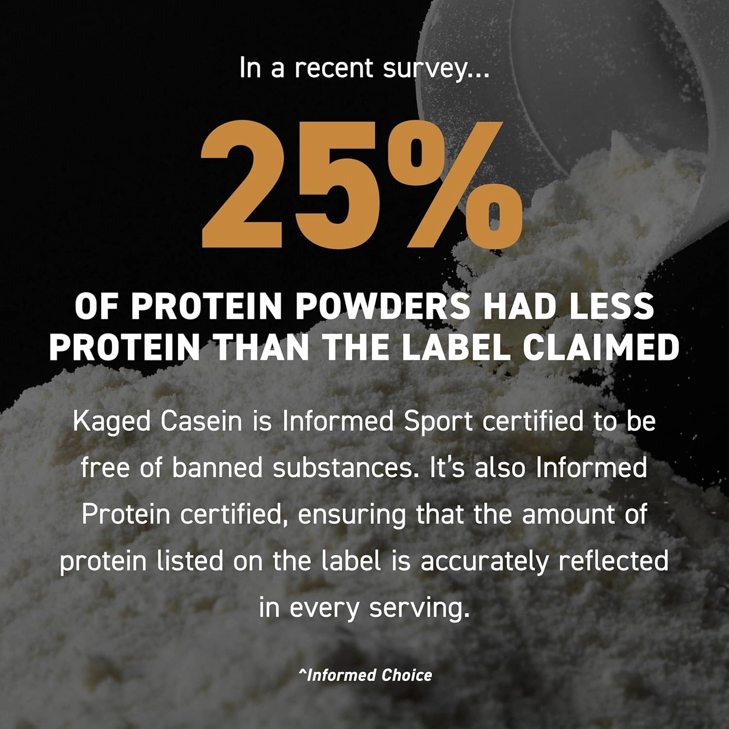 Kaged Premium Casein Protein Powder Vanilla Micellar Casein Banned-Substance Free Supplement Build Muscle and Recover Faster Kasein 27 Servings
