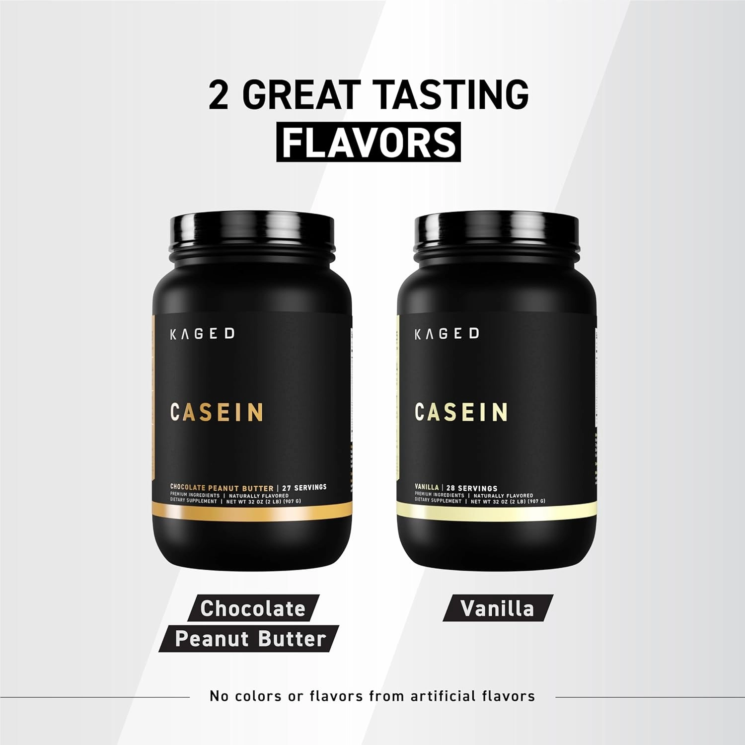 Kaged Premium Casein Protein Powder Vanilla Micellar Casein Banned-Substance Free Supplement Build Muscle and Recover Faster Kasein 27 Servings