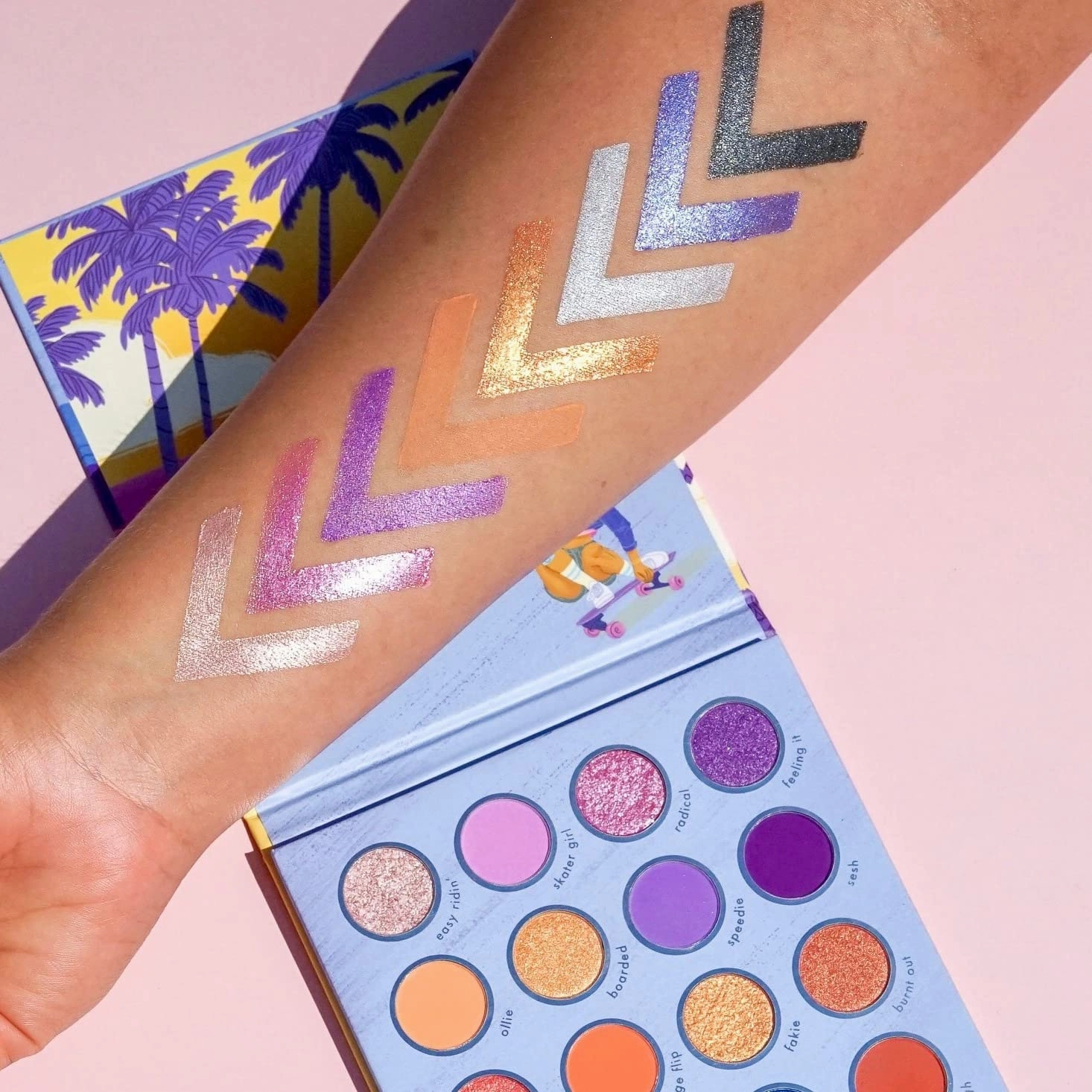 KARA BEAUTY WEEKEND ROLLERS Extreme Sports-Themed Creative Beauty Palette - Vegan (LOVING THE RIDE)