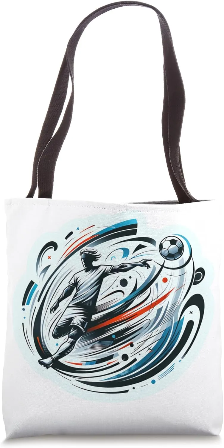 Kinetic Art - Football in Motion Tote Bag
