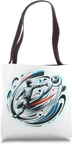 Kinetic Art - Football in Motion Tote Bag
