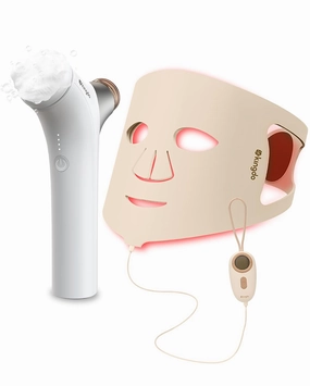 KINGDO 7-Colors LED Face Mask with Automatic Foaming Face Scrubber