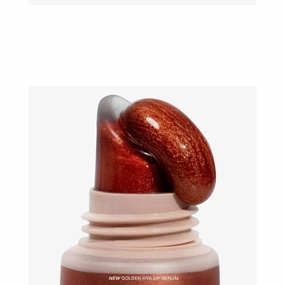 KrataexKathy Amrez Golden Hya Lip Serum, Hyaluronic Acid 24k Gold & Vitamin E, Natural Pink (#02 Golden Peach)
