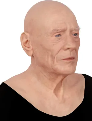 KUMIHO Silicone Old Man Mask For Adult Realistic Male Face Head Mask Halloween Cosplay Disguise Costumes Crossdresser