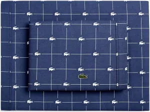 Lacoste Slice Sheet Set, King, Vintage Indigo, Model:19938338