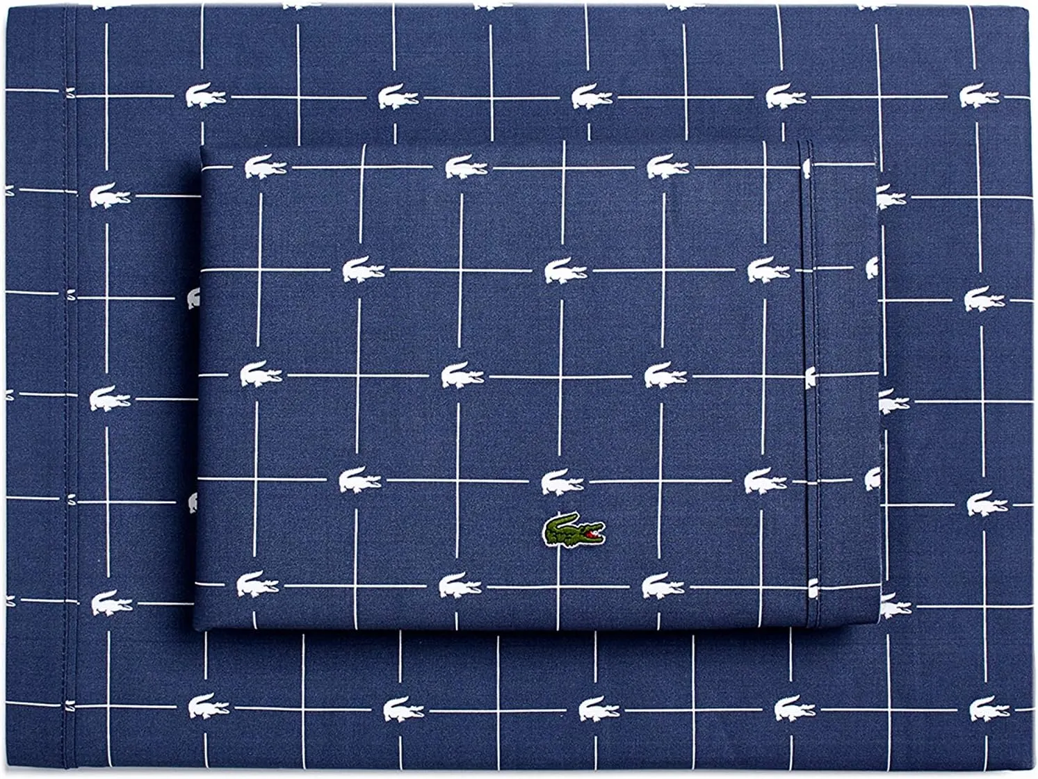 Lacoste Slice Sheet Set, King, Vintage Indigo, Model:19938338