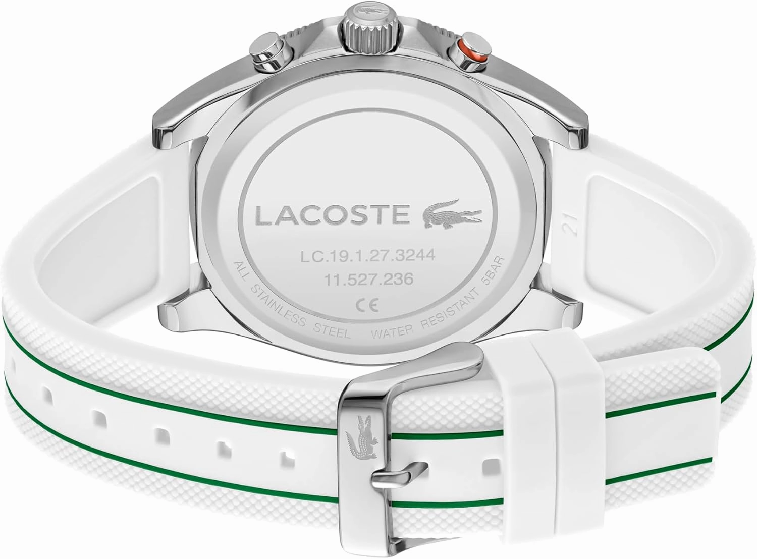 Lacoste Mainsail Men's Chronograph Watch - Stainless Steel - Water Resistant up to 5ATM/50 Meters - Contemporary, Sporty - Premium Fashion Timepiece - Gift for Him - 43mm