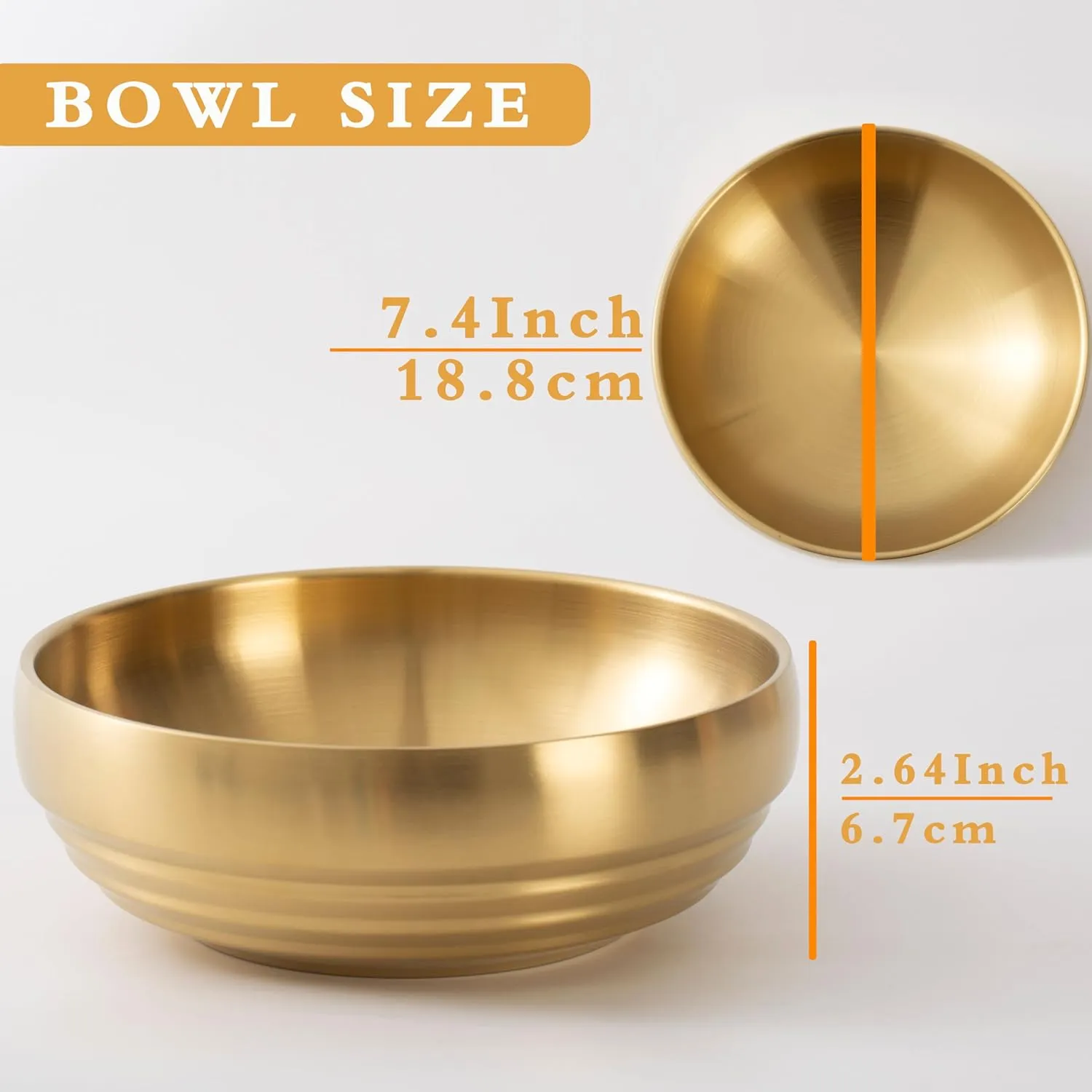 Large Decorative Key Bowl - Entryway Table Key Holder, Home Decor Catch All (Gold)