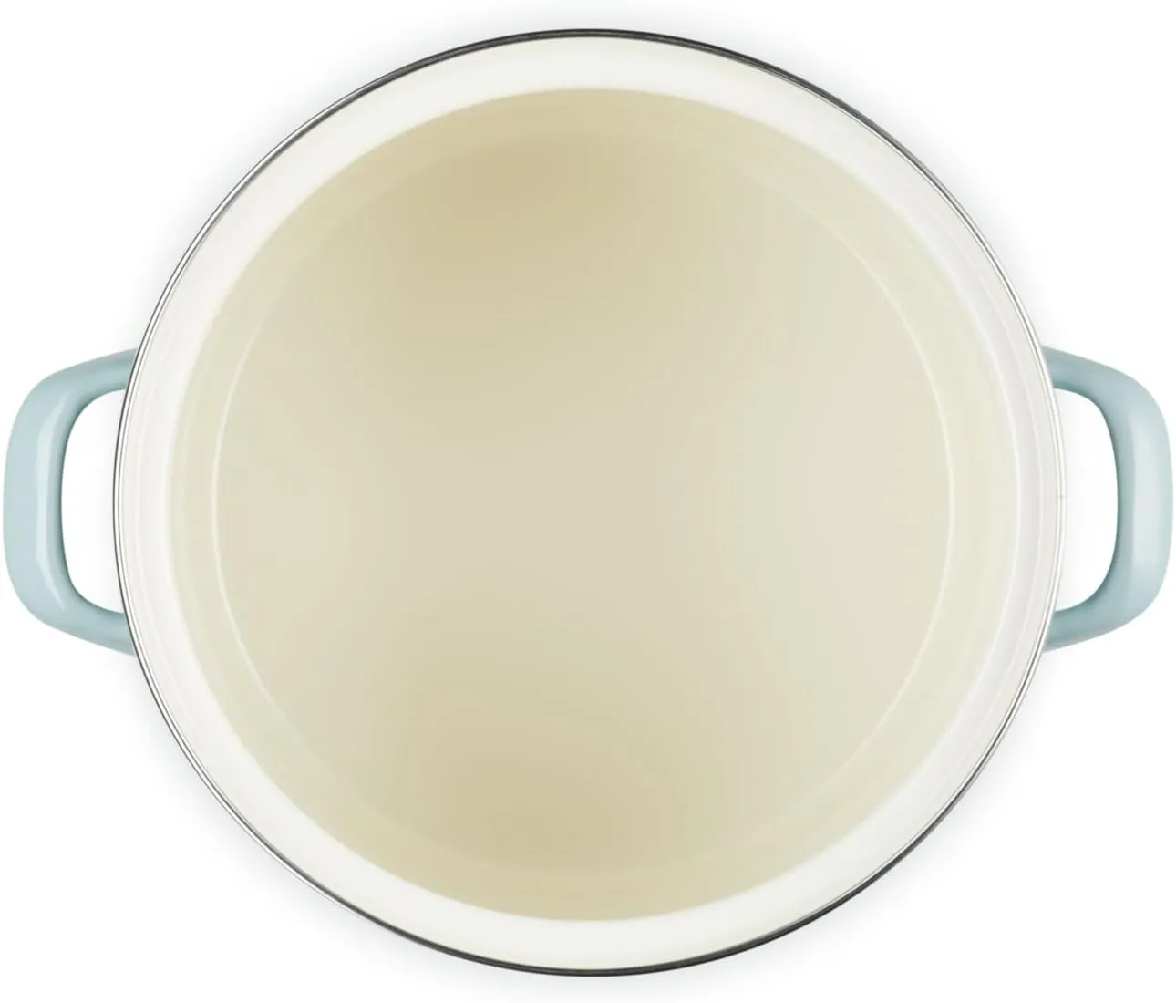 Le Creuset Enamel On Steel Stockpot with Lid, 8 Quart, Sea Salt