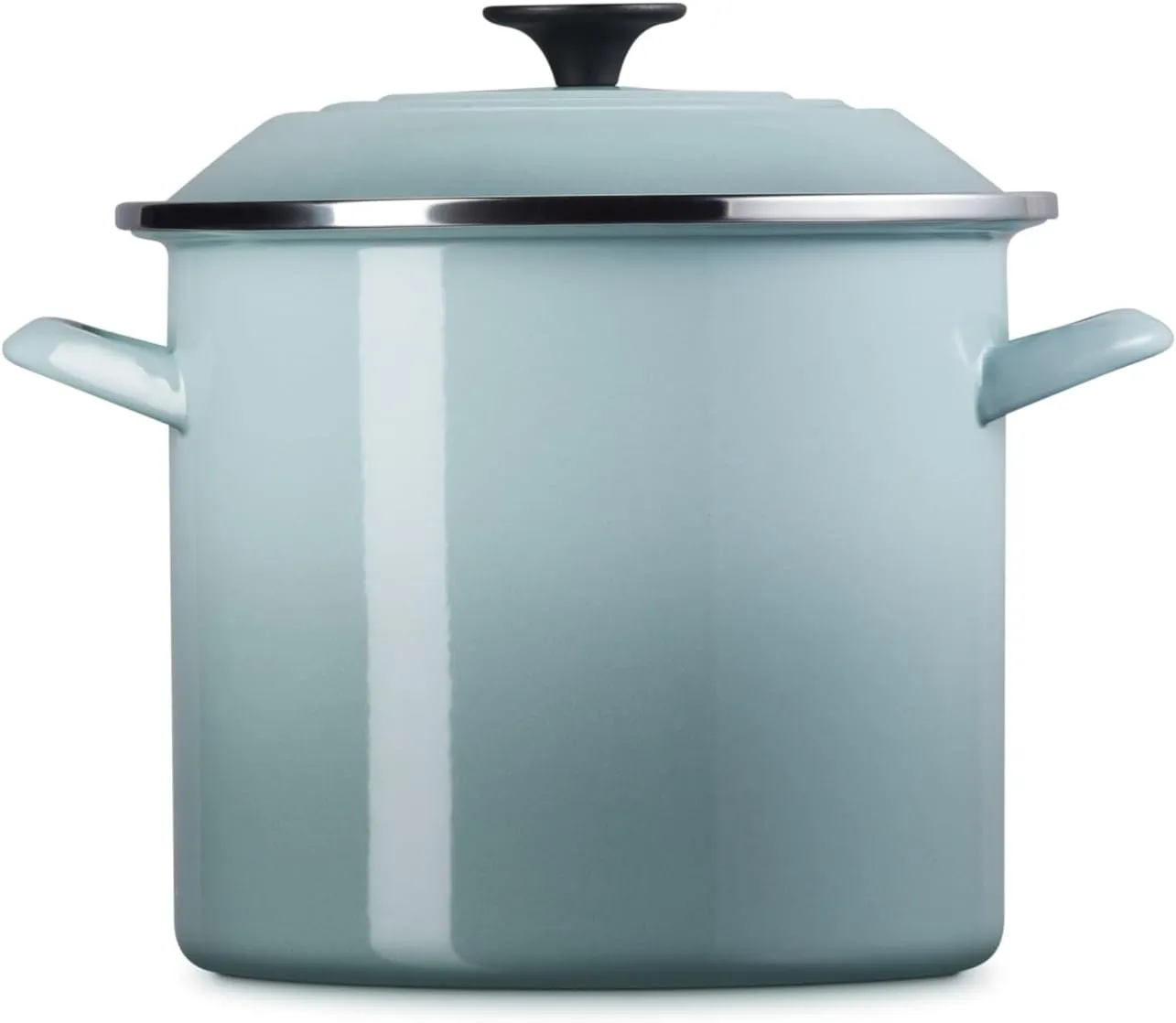 Le Creuset Enamel On Steel Stockpot with Lid, 8 Quart, Sea Salt