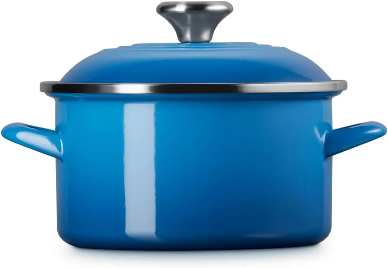 Le Creuset Enamel on Steel Traditional Petite Stockpot, 3.8qt., Marseille