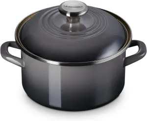 Le Creuset Enamel on Steel Traditional Petite Stockpot, 3.8qt., Oyster