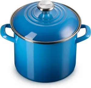 Le Creuset Enamel on Steel Traditional Stockpot, 6 qt., Marseille with Stainless Steel Knob