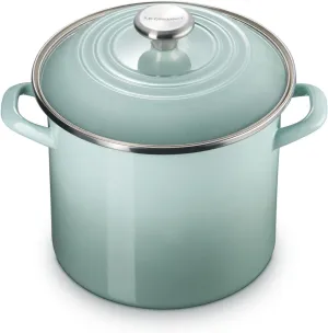 Le Creuset Enamel on Steel Traditional Stockpot, 8 qt., Sea Salt with Stainless Steel Knob