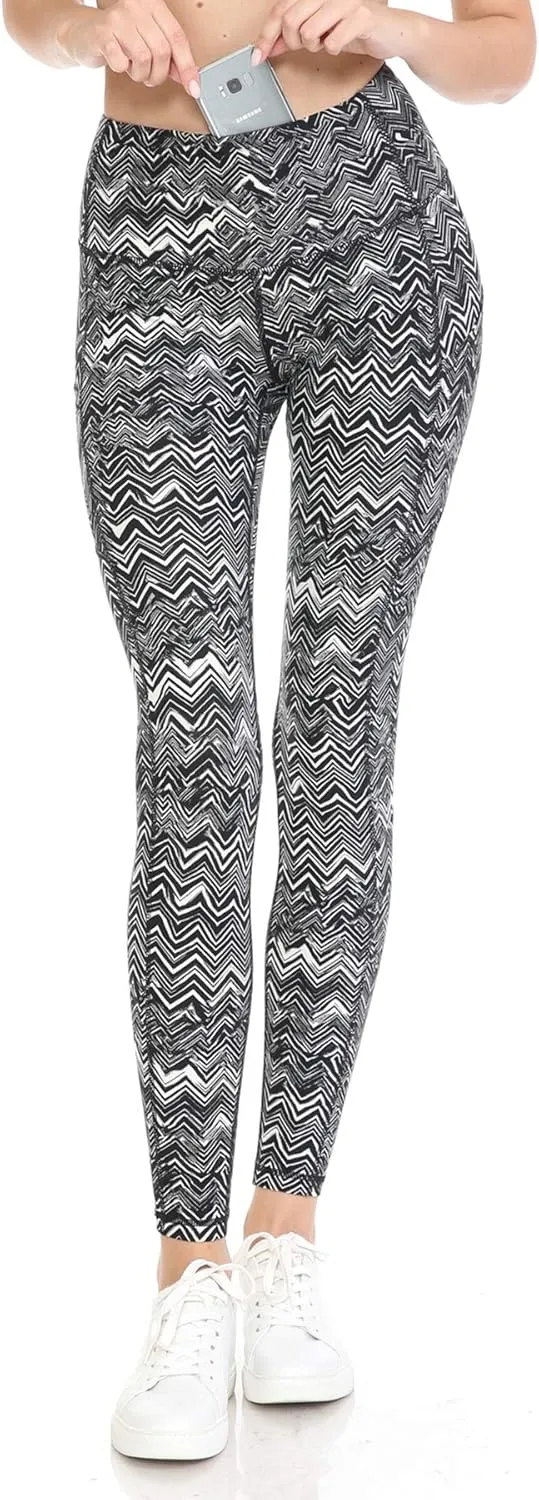Leggings Depot High Waist Athletic Leggings for Women Tummy Control Pocket Yoga Pants
