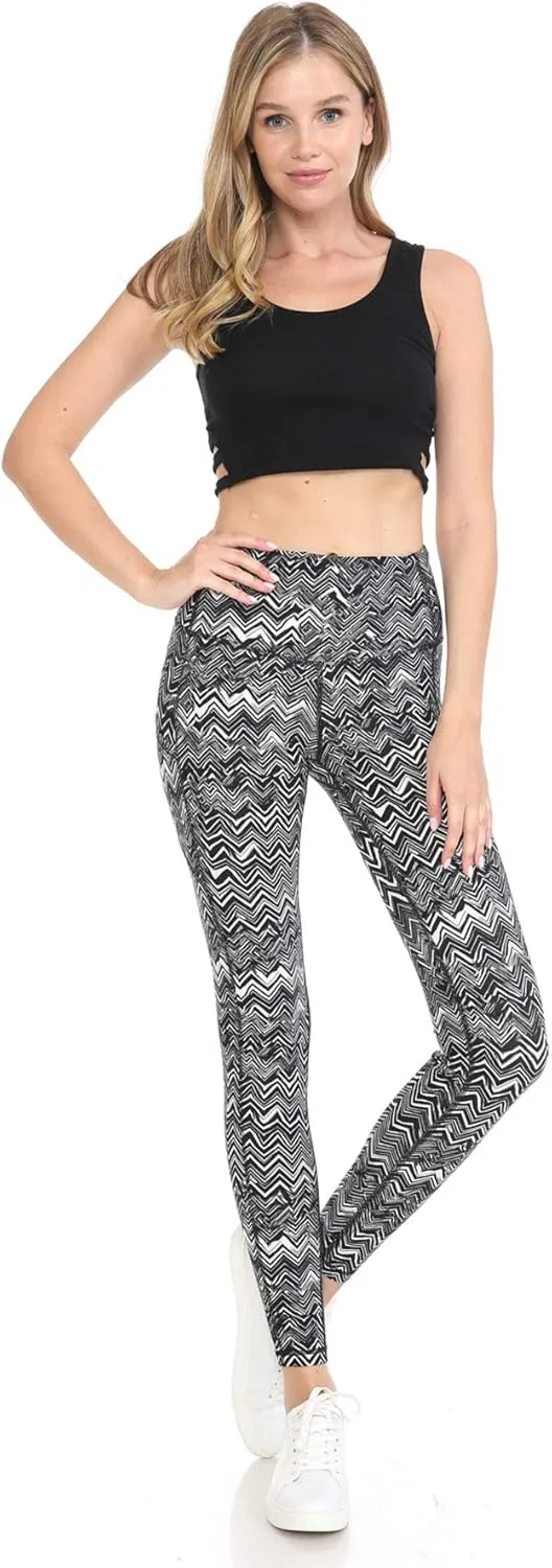 Leggings Depot High Waist Athletic Leggings for Women Tummy Control Pocket Yoga Pants