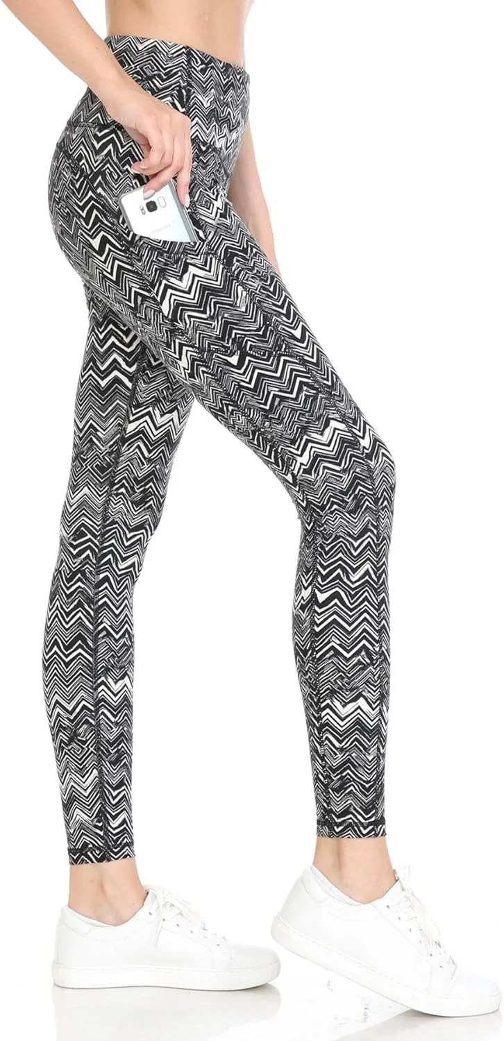 Leggings Depot High Waist Athletic Leggings for Women Tummy Control Pocket Yoga Pants