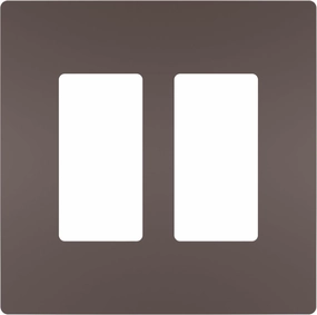 Legrand radiant RWP262DBCC6 Screwless Wall Plates, 2 Gang, Decorator Rocker Switch Outlet GFCI Wall Plate Covers, Dark Bronze (6 Pack)